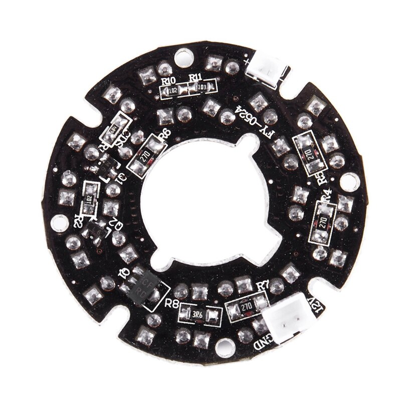 CCTV Kamera 10Mil 90 Grad rot 5mm 24 LED-lampe IR Infrarot Lampe Bord