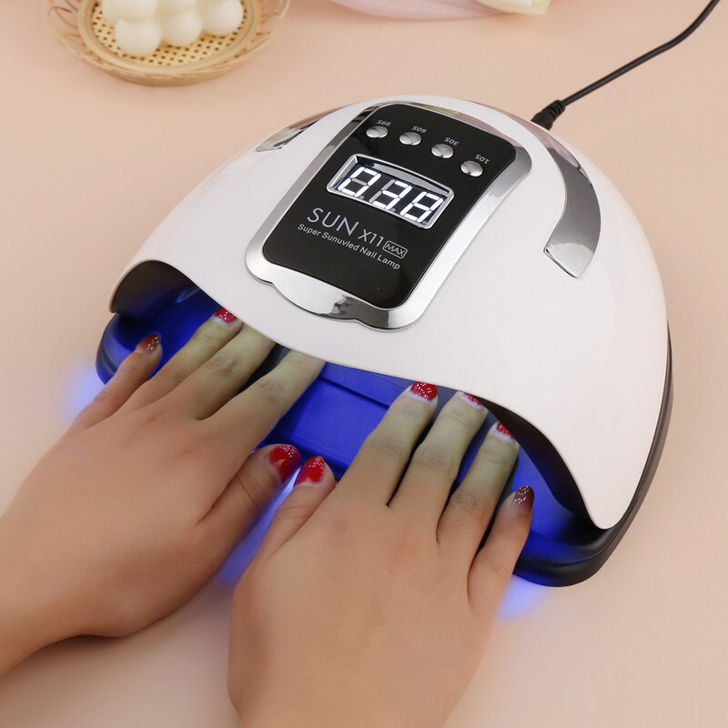 280W SUN X11MAX Nail Dryer Machine 66 LEDs Lamp Quick-drying Gel Polish UV Lamp Timer Auto Sensor Manicure Pedicure Salon Tools