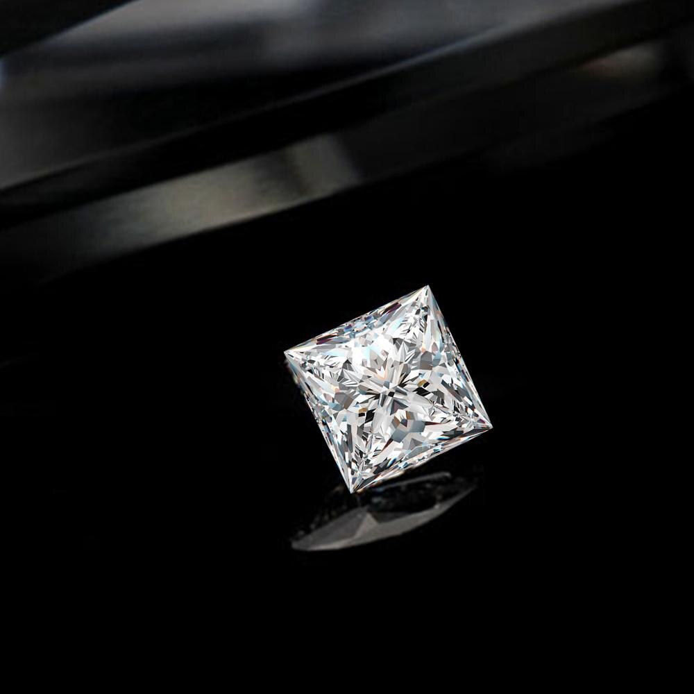 Szjinao prawdziwe 100% kamienie szlachetne luzem Moissanite kamień 0.4ct 4*4MM D kolor VVS1 przejść diament test na pierścień tworzenia biżuterii Wholsale