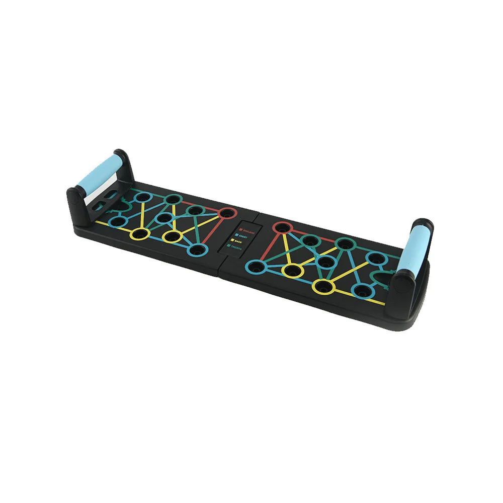 Foldable Fitness Board Home Gym Chest Muscle Exercise Auxiliary Training Stand Multi-Functional Push-Up Trainer