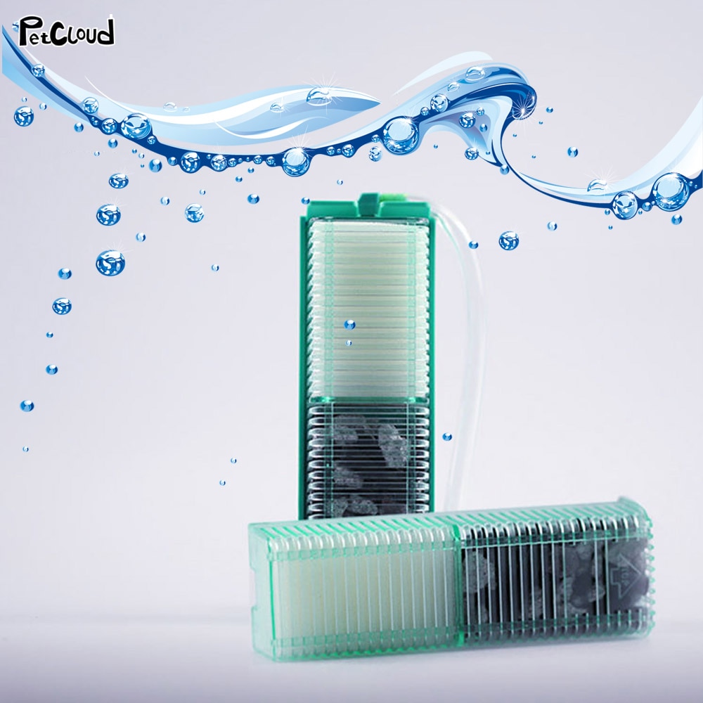 Aquarium Submersible Water Air Cartidge Filter Fish Tank Pneumatic Filter Water Tank Purification Filtration Accessories