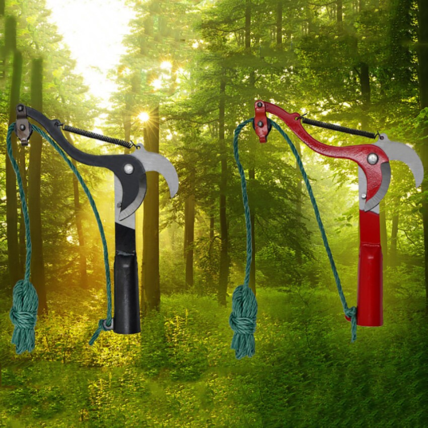 high altitude pruning shears tree trimmer branches cutter garden pruning scissor pick fruit tool with rope useful shear