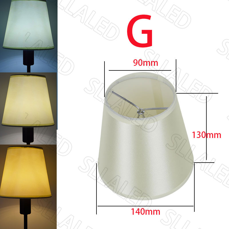 Pantallas de tela para lámpara de pared, tela translúcida moderna para el hogar, mesita de noche, cubierta de iluminación de escritorio, tulipanes para lámpara de mesa: Beige