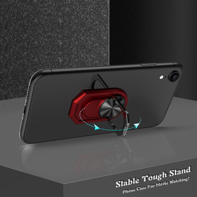 Suporte do telefone 360 ° girando 90 ° dobrável metal anel de dedo suporte magnético do telefone móvel para o telefone móvel tablet tslm1