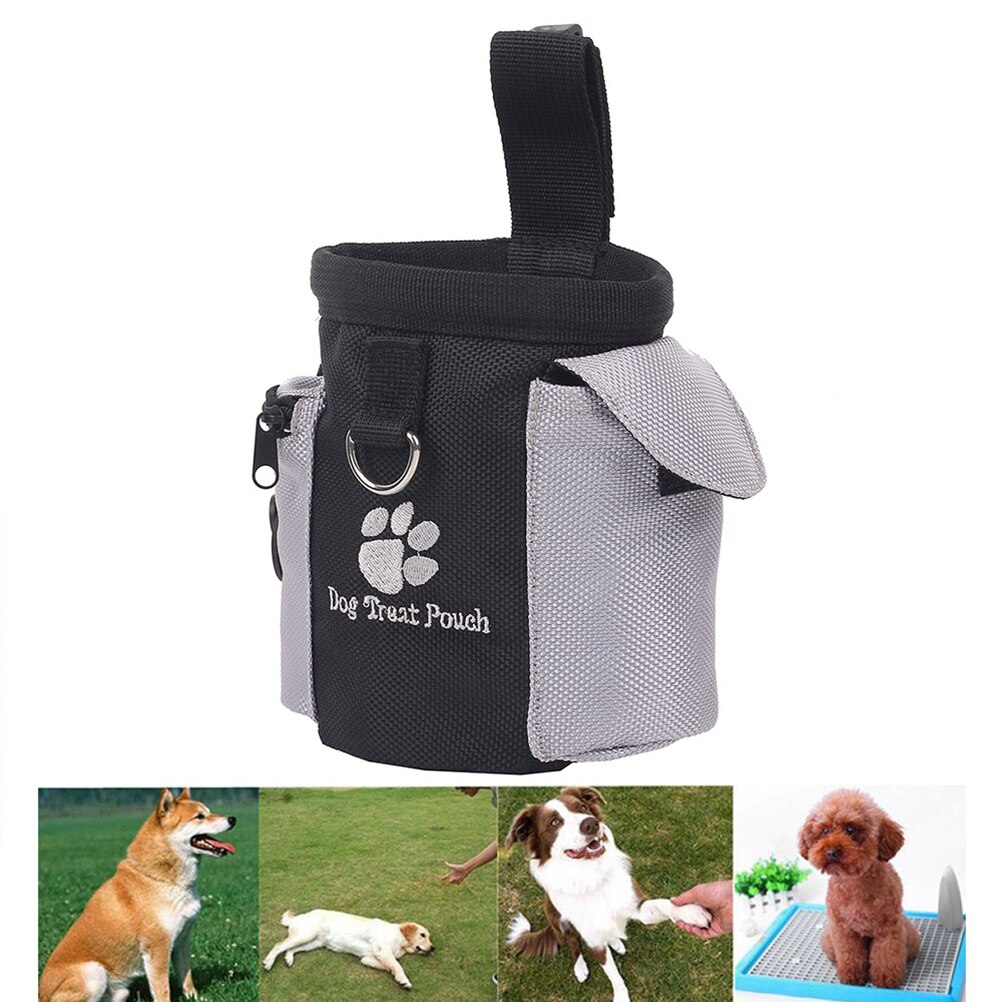 Udendørs hunde snackpose nyttige kæledyr hund træning behandle hundebærere pakke stærk slidstyrke stor kapacitet talje opbevaring hold