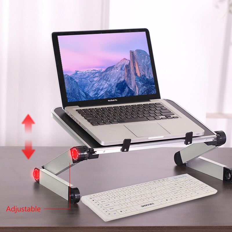 Universal 360 grad einstellung klappbarer laptop-tablet-laptopständer aus aluminiumlegierung für macbook pro notebook-unterstützung laptop-schreibtisch