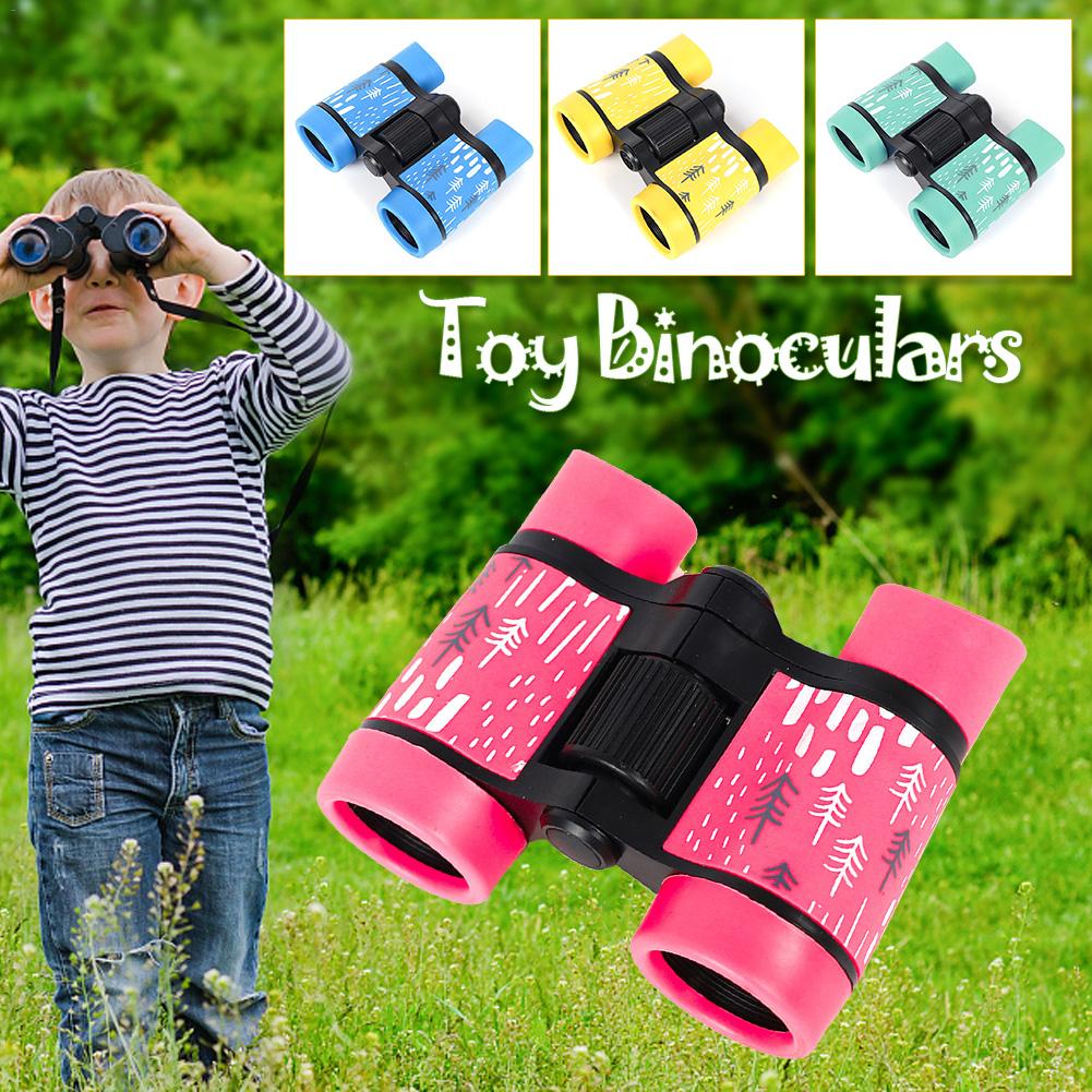 Justerbar kikkert til børn børn forstørrelse legetøj kikkert teleskop med rem barn udendørs leg legetøj vandreture rejser