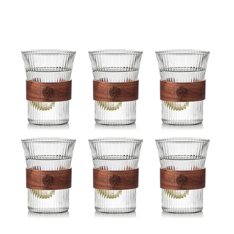 Verticale Glas Single-Layer Kopje Koffie Kopje Thee Cup Hoge Borosilicaatglas Wijn Glas High-Waarde Sap Drinken cup