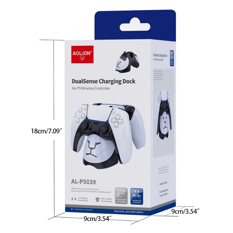 Dual Compatible w/ PS5 Charging Station Docking Station Charging Stand
