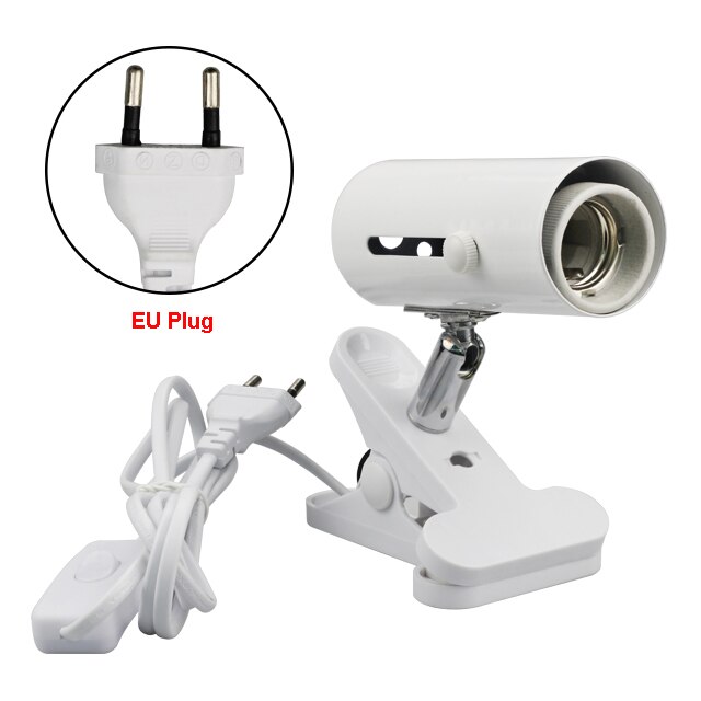 54w led akvarium lys klip lampe fisk vokser hvid blå grøn farve belysning eu stik til marine koralrev saltvandsskildpadde: Kun holder eu-stik