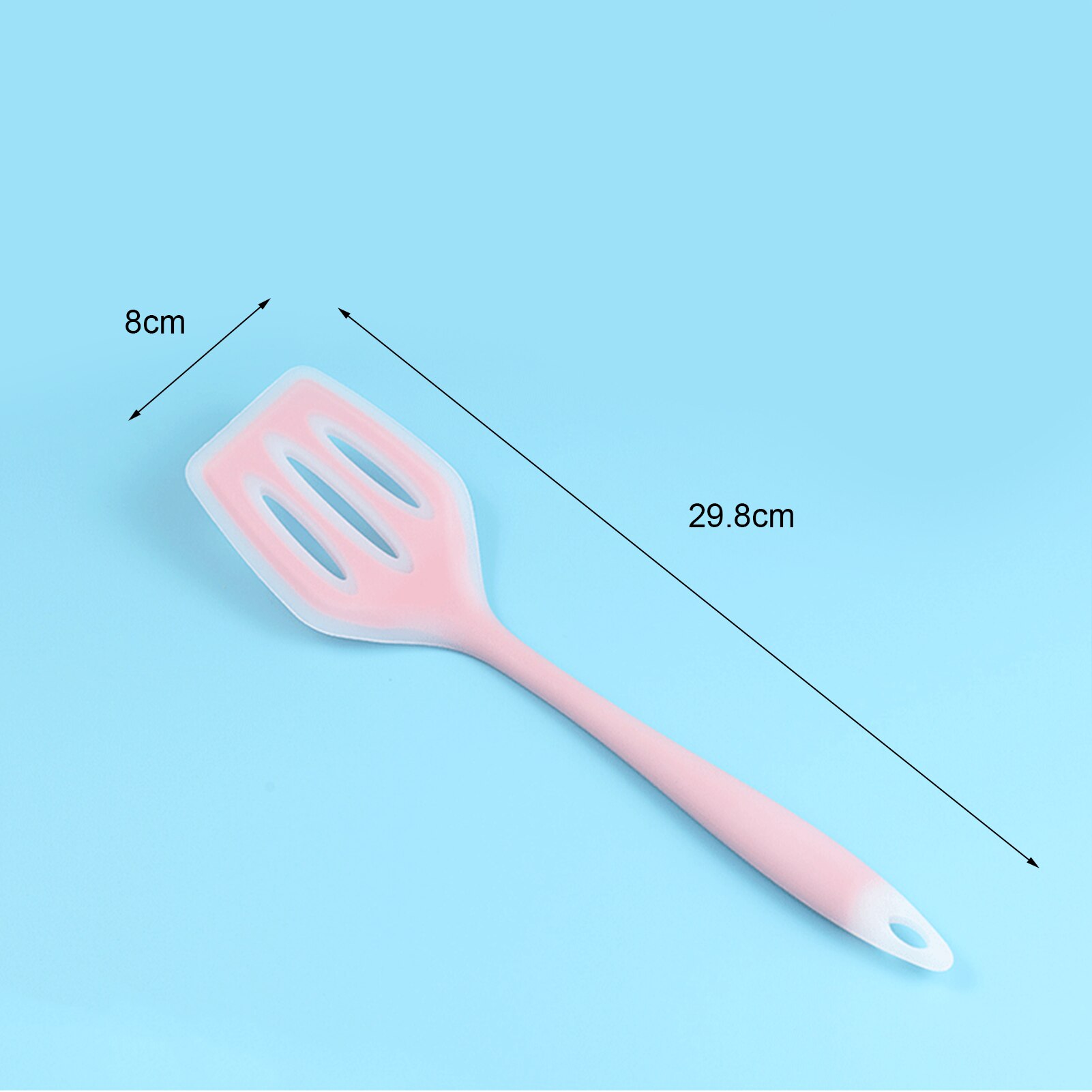 Food Grade Silicone Slotted Turner Nonstick Hollow Kitchen Utensils Spatula for Cooking