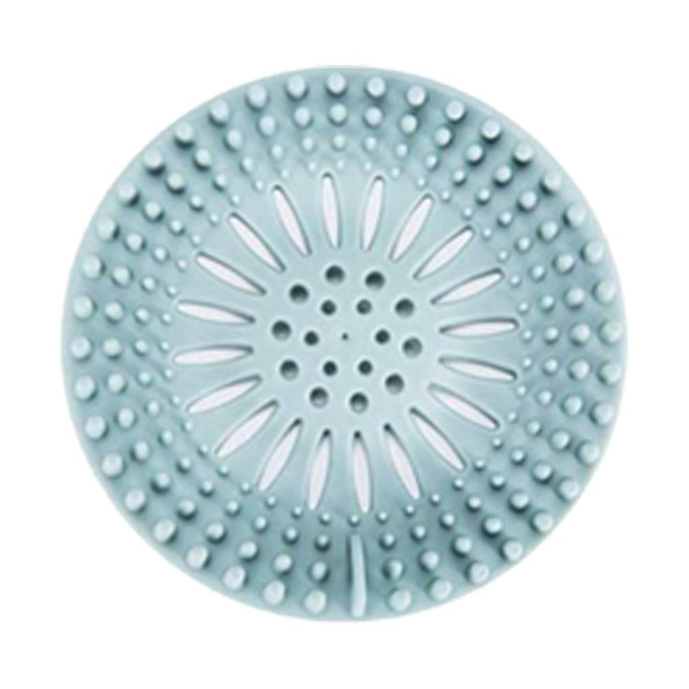 Sink Sewer Filter TPR Floor Drain Strainer Water Hair Stopper Bath Catcher Shower Cover Kitchen Bathroom gadgets Anti Clogging: blue