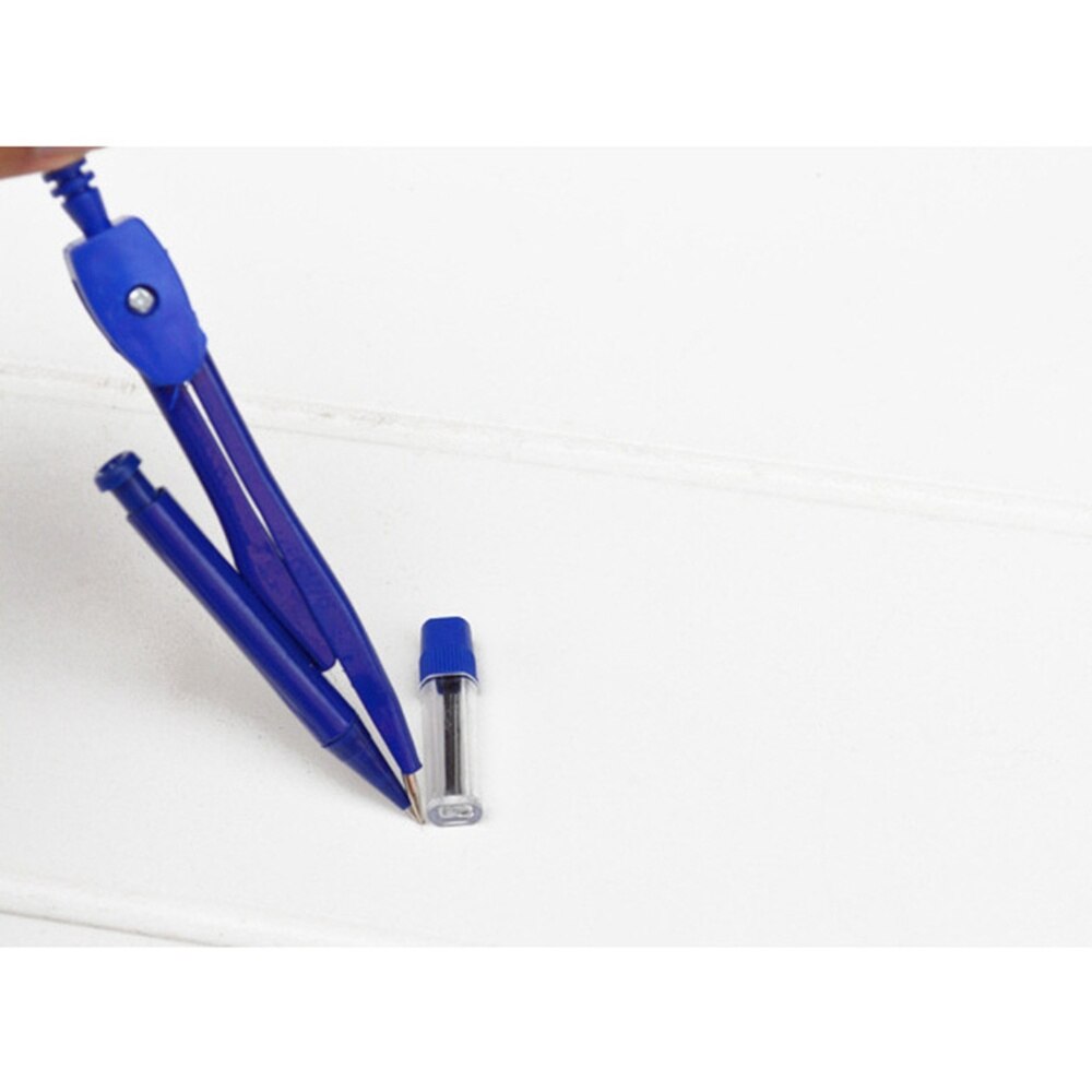 7pcs Compasses Set Geometry Drawing Tool with Protractor Divider Ruler Pencil Set Square(1 Compasses,1 Pen,1 Refill,4 Rulers)