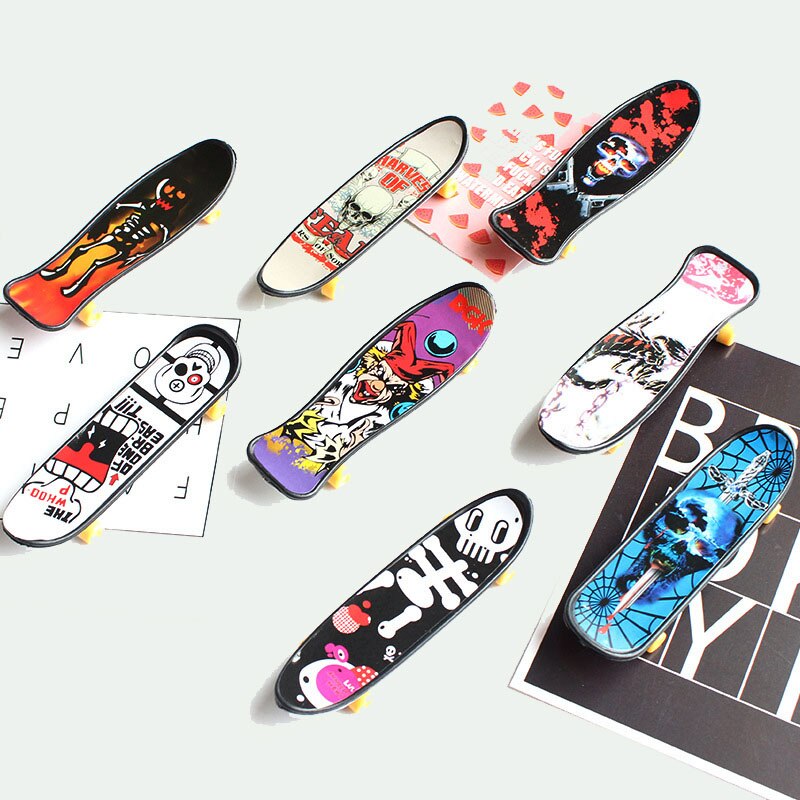 Mini Finger-Skateboard Aus Ahornholz Mit PU-Box – Profi-Fingerbrett Zum Stressabbauen & Verschenken