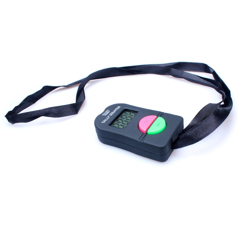 2 X Digital Counter Portable Tally Timer Handheld Manual 4 Digit Counting For Golf Chronometry Sports Buddhism Muslim