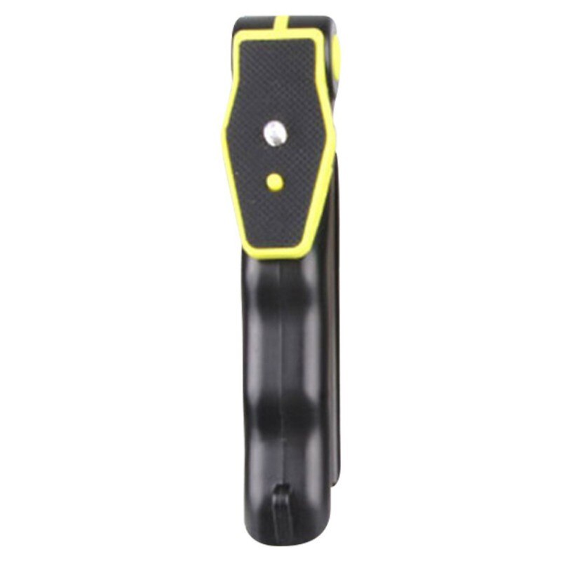 Ergonomische Selfie Stick Swivel Smartphone Handheld Grip Stabilizer Statief Handvat Steadycam Kits met Bluetooth Sluiter Afstandsbediening: Geel