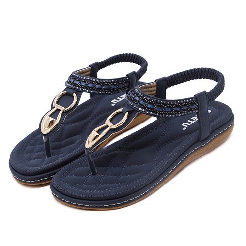 Dames Strand Platte Open Teen Sandalen Gespen Grote Maat Slippers Boho Outdoor Zomer Bohemen kopen vanaf een prijs van 12