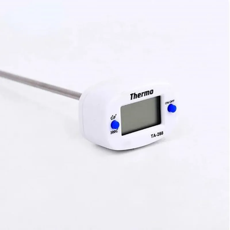Therye.com-288 -50 ℃ ~ 300 ℃ pour aliments, sonde en acier inoxydable, gril liquide à affichage numérique électronique