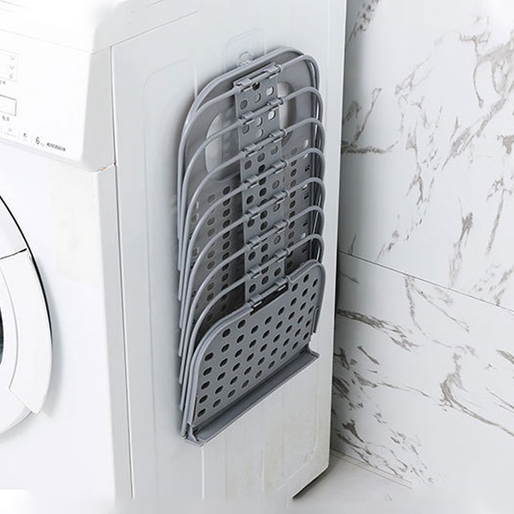 Hanging laundry hamper Plastic Clothes Network Fold Dirty Clothes Hamper Laundry Basket Family Washing Store Dirty Clothes