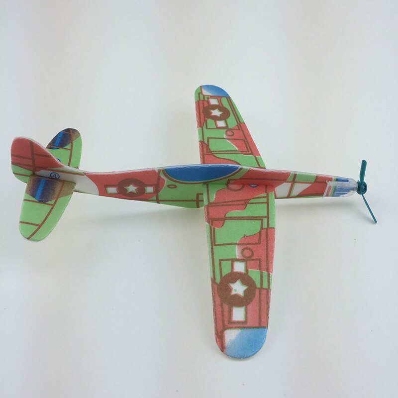 Diy Kinderen Hand Gooien Schuim Zweefvliegtuig Vliegtuigen Model Outdoor Kinderen Vliegtuig Educatief Speelgoed Slip Breakout Vliegtuig TY0415