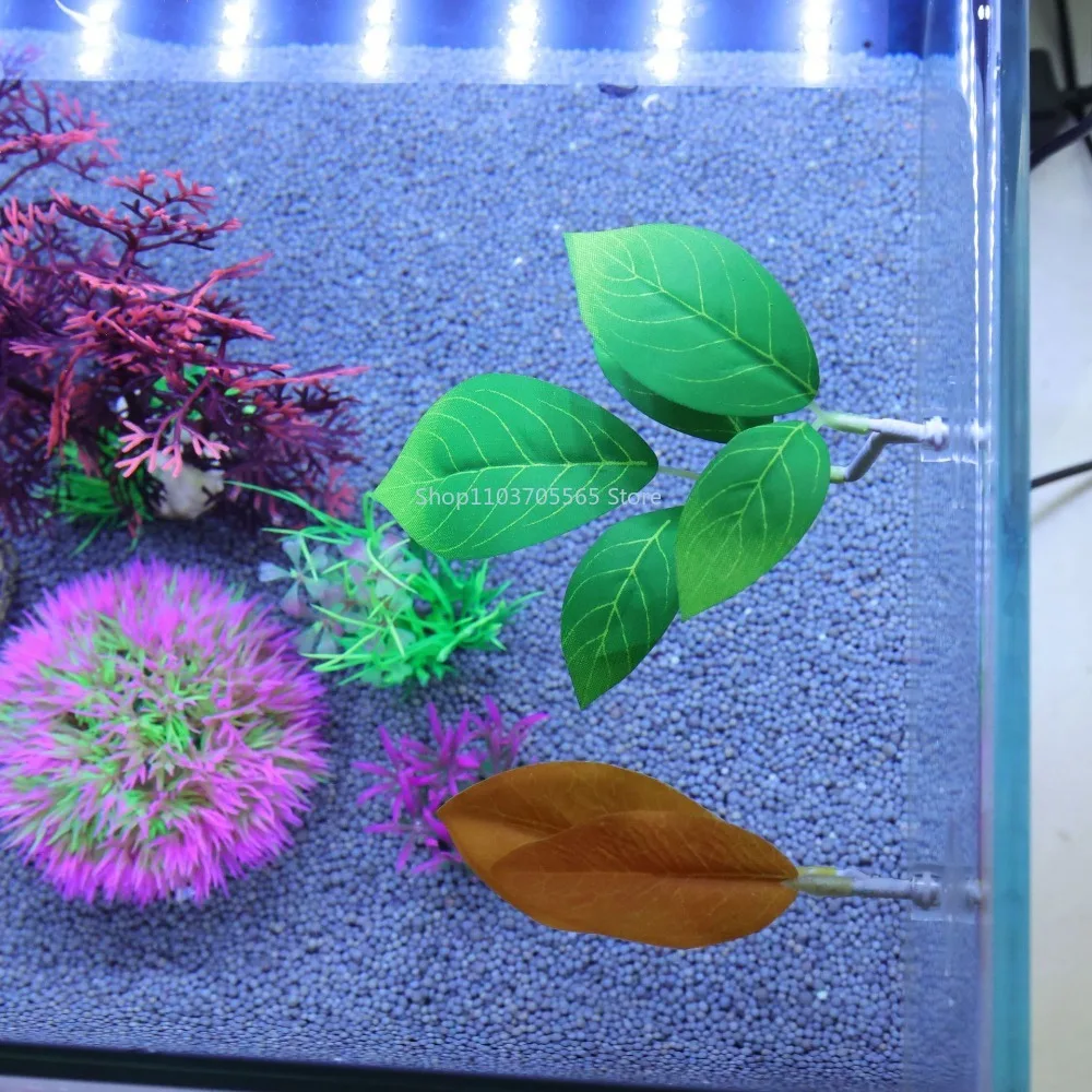 Aquarium Accessories Fish Tank Betta Leaf Fish Bed Fish Rest Spawning Leaf Aquatic Artificial Plant Hammock Simulation Landscape