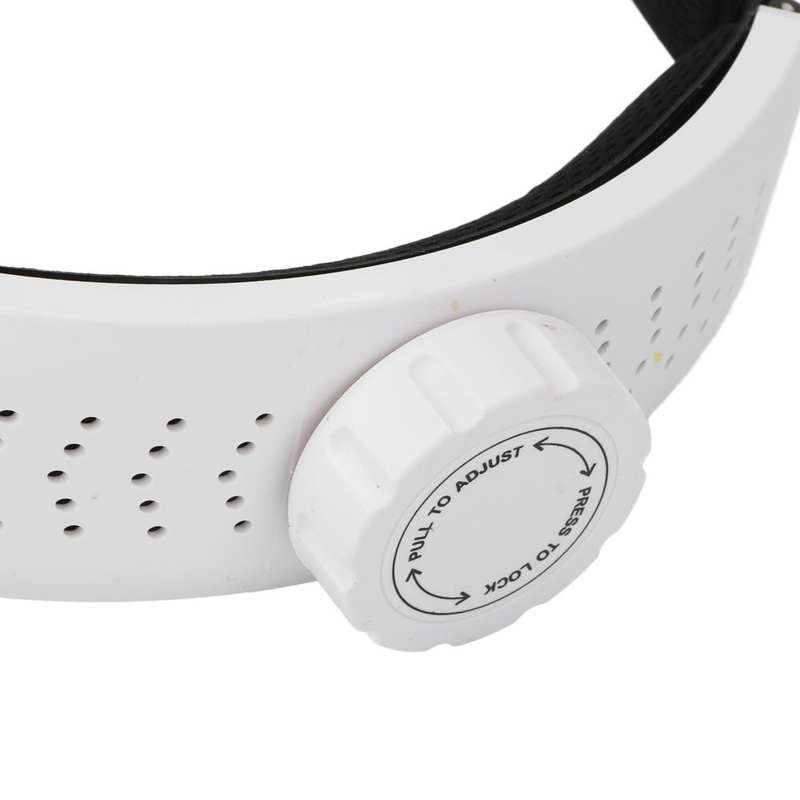 Head Mounted Magnifying Glass USB Charging Head Magnifier Wide Applications with 2 LED Lights for Reading Books