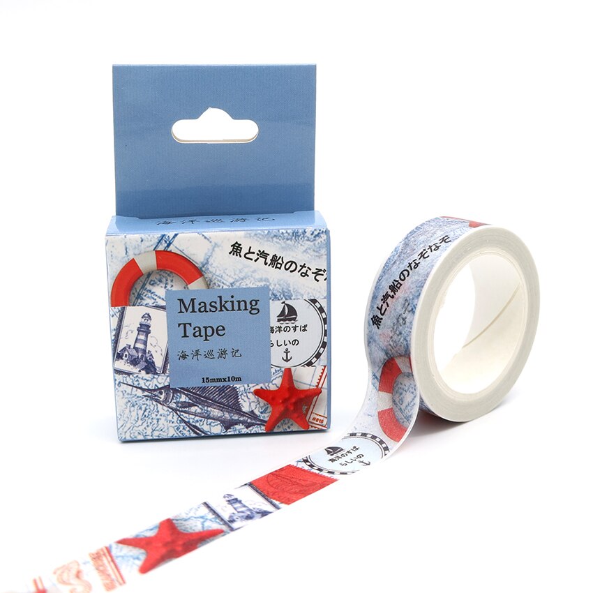Box Package Cruise Ocean Washi Tape Masking Tape D... – Vicedeal