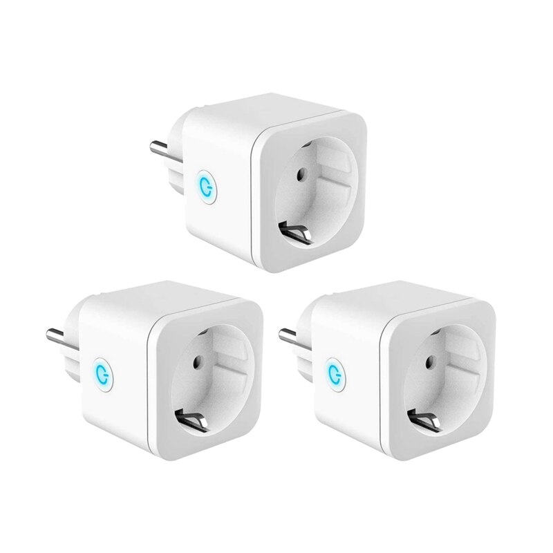 Smart Wifi Power Plug with Power Monitor Smart Home Wifi Wireless Socket Outlet Electrical Equipment Supplies Electrical Sockets: 3 PCS