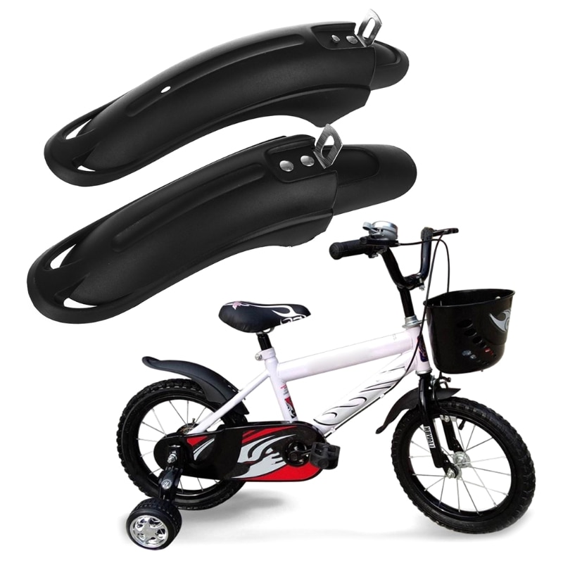 Guardabarros delantero y trasero para bicicleta, guardabarros para niños de 12/14 pulgadas, 1 par