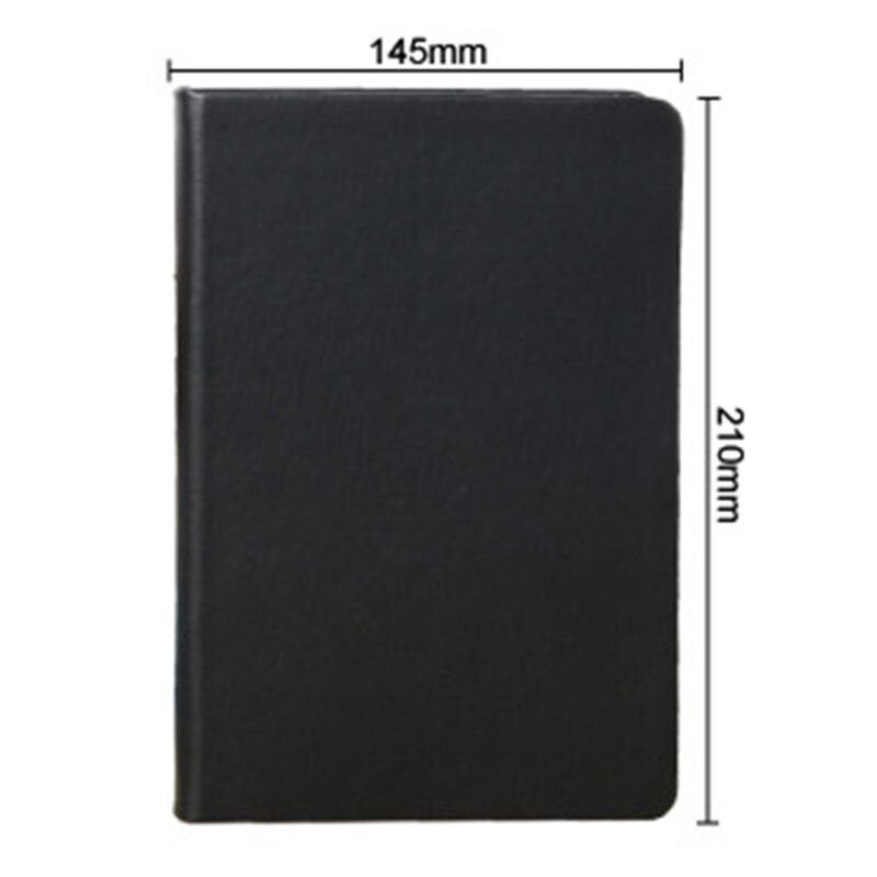 All Black Paper Blank Inner Page Portable Small Pocket Notebook Sketchbook: white
