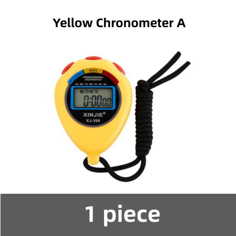 Professionelle digitale Sport-Stoppuhr, LCD-Timer, Stoppuhr, Timer, wasserdicht, Chronometer, Handtaschen-Stoppuhr: Grau