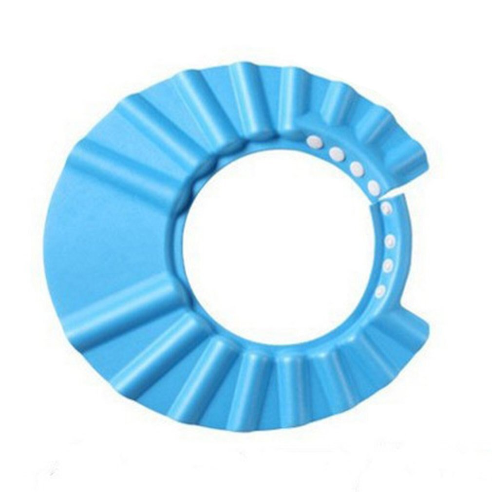 Verstelbare Baby Shower Cap Baby Kids Kinderen Bad Shampoo Shield Hat Hairwash Hittebestendigheid Waterdicht: Blauw