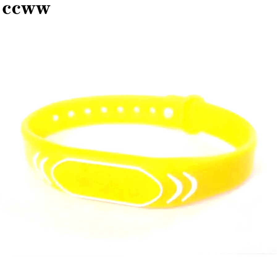 Pulsera de silicona ajustable a prueba de agua, 5 colores, 125khz, llavero, RFID EM4100/TK4100, etiquetas, llave de piscina