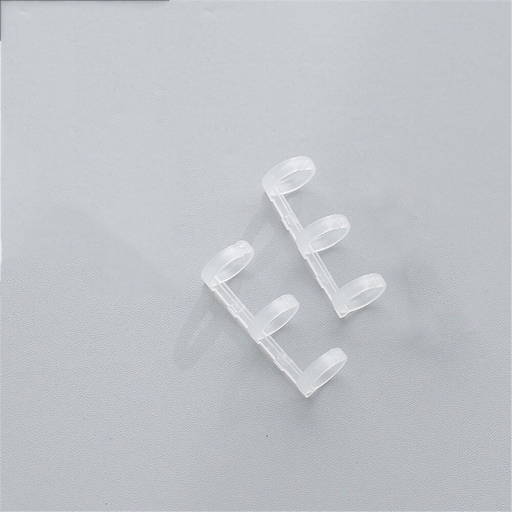 2 stücke Kunststoff Buch Binder 3 Ringe Lose Blatt Kalender Kreis Ringe DIY Alben Binder Hoops Notebook Bindung Kreise Schlüssel ringe: clear