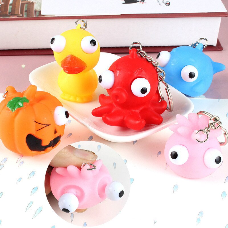 1Pcs Pompoen Squeeze Speelgoed Squishy Leuke Antistress Squeeze Mochi Stijgende Afreageren Sticky Stress Grappige Speelgoed