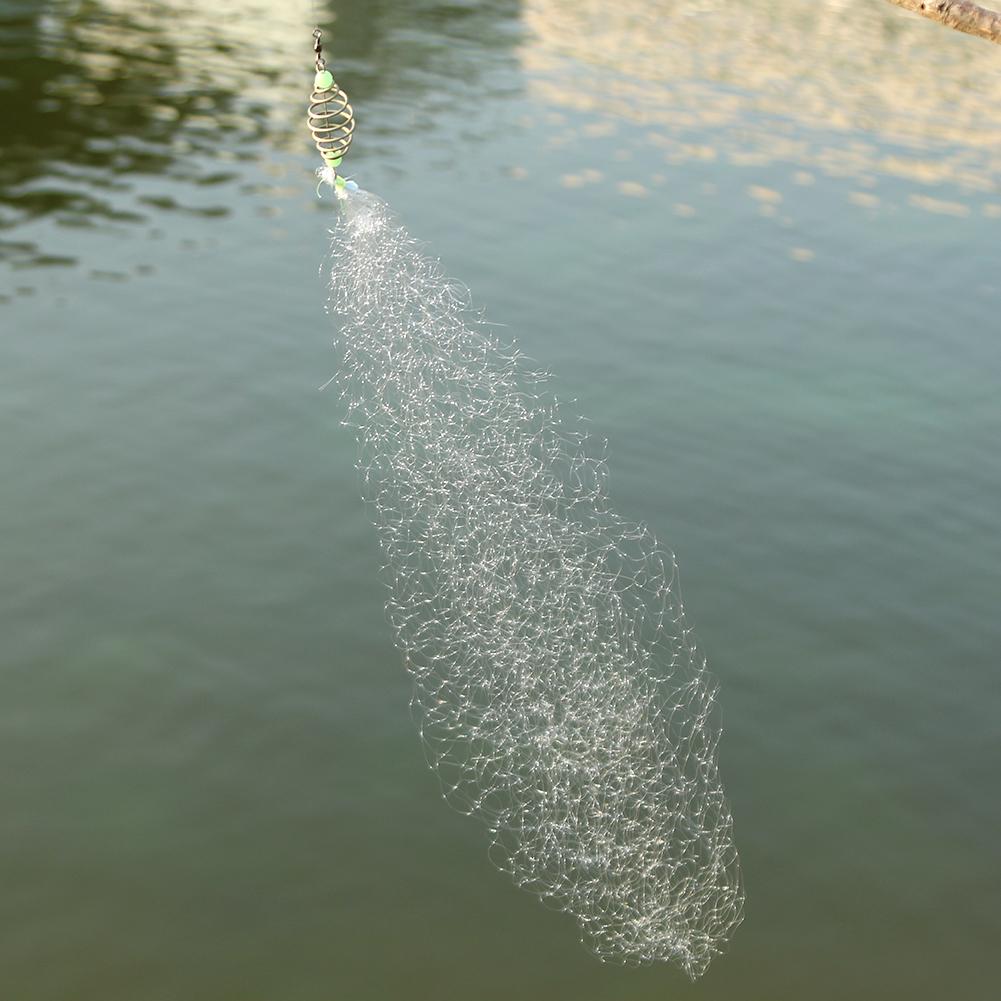 Copper Spring Shoal Fishing Net Trap Ball Net Fishing Rede Ring Connector Small Mesh Luminous Beads Swivel Fishing Tool