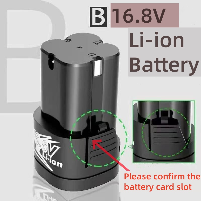 16,8 V Universal-Lithiumbatterie für Elektrowerkzeuge, Elektroschrauber und Bohrmaschinen, 16,8 V 4,0 Ah, Multifunktionsbatterie