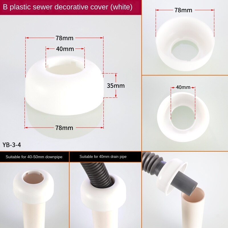 Schlecht waschbecken waschbecken rohr Deodorant Abdichtung Ring dekorative abdeckung 40/50/75 silikon stecker Anti-rückkehr wasser und insekten