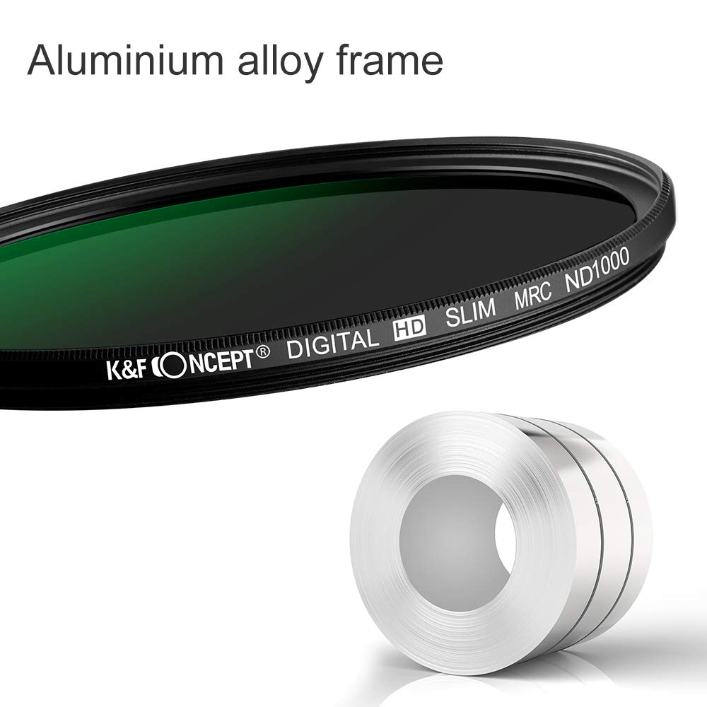 K & F Concept ND1000 Cpl Polarisator Filter 37/40.5/43/62/67/82Mm Filter Kit Neutral Density Voor Camera W/ Multi Layer nano Gecoat