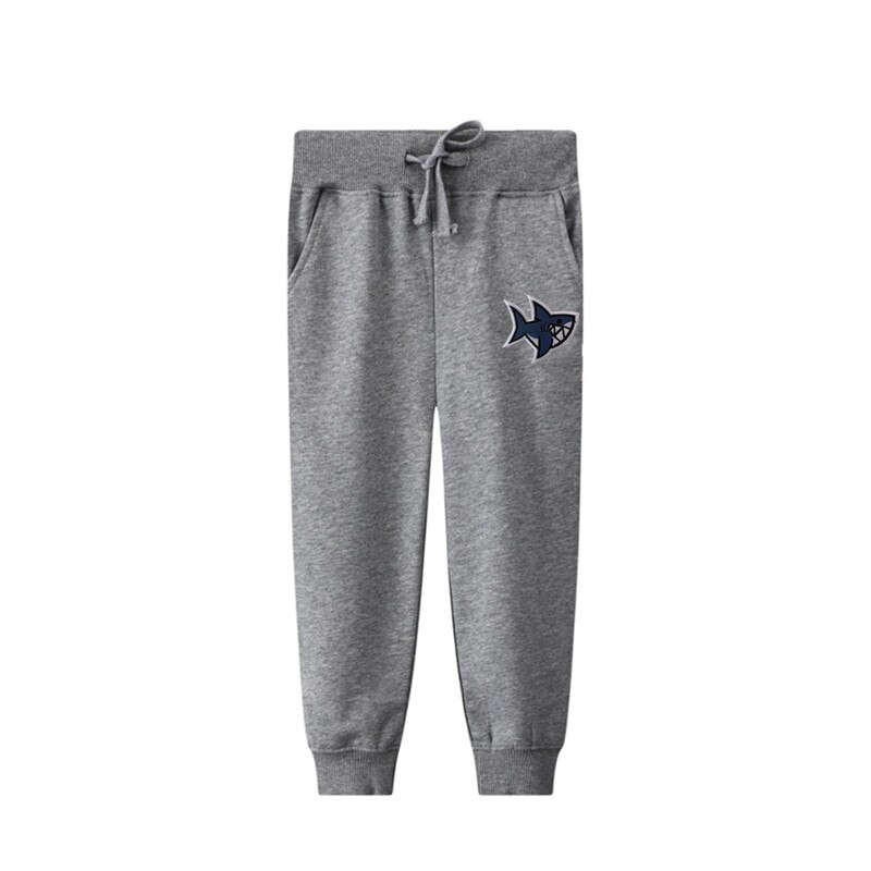 Nowy rysunkowy rekin upadek niemowlę chłopiec dziewczynka spodnie haremowe spodnie dziecięce spodnie bawełniane chłopięce: lekki szary / 4 t