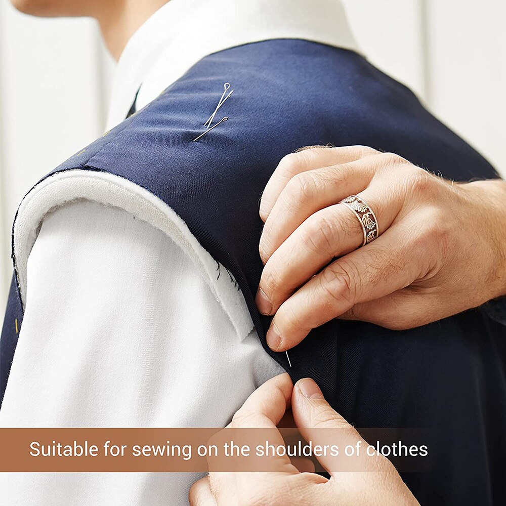 Hombreras de esponja de espuma para mujer y hombre, conjunto de costura, hombreras para chaqueta, chaqueta, camiseta, accesorios de ropa, 12 pares
