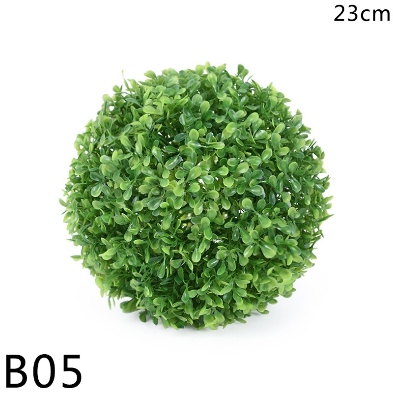 Simulation Green Plant Topiary Ball Grass Ball Faux Boxwood Decora Balls for Yard Balcony Garden Wedding Home Décor Green Plant: B05-23cm