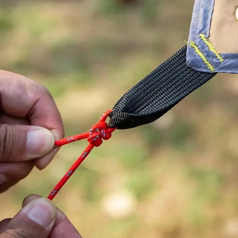 4 stuks reflecterende elastische scheerlijnen voor kamperen, met aluminium spanner, voor tent, zeil, luifel, outdoor wandelaccessoires.