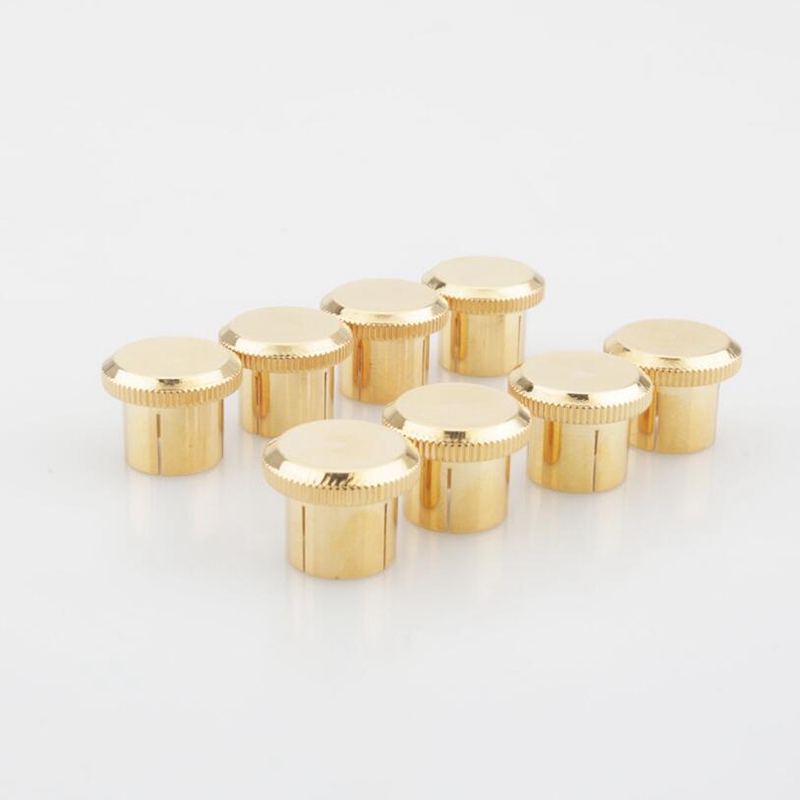 12Pcs Noise Stopper Gold Plated Short Circuit Socket Phono Connector RCA Shielding Jack Socket Protect Cover Caps