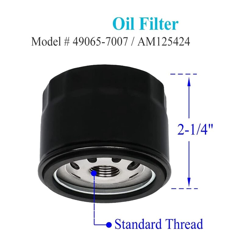 Tune Up Kit For Kawasaki FR651V FR730V FS481V Lawn Mower Tractor,Replace 49065-7007 Oil Filter 11013-7047 Air Filter