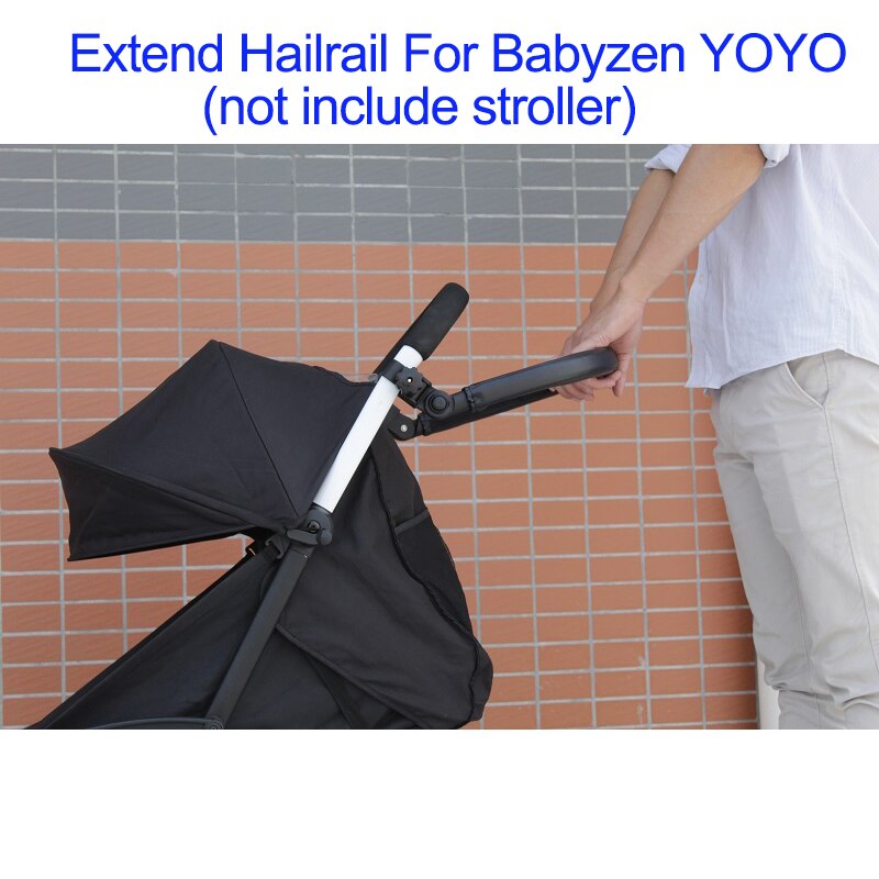 Baby Kinderwagen Zubehör Verlängern Griff Hailrail Stoßstange Für Yoyo Cybex Eezy S/S +/Twist und Bugaboo Biene 6 Biene 5 Biene 3: Schwarz Pro Yoyo