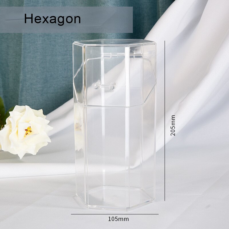 Yblntek Make-Up Kwasten Organisator Opbergdoos Acryl Cosmetische Make Up Organizer Helder Make-Up Borstel Houder Pen Houder: Hexagon