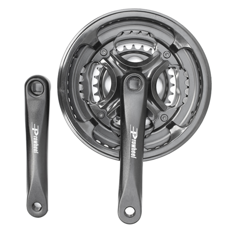 PROWHEEL 21/24-Geschwindigkeit Mountainbike Aluminium Legierung Schicht Kurbelgarnitur 28/38/48T 170mm Hohl Kettenrad fahrrad Kurbel: Ursprünglich Titel