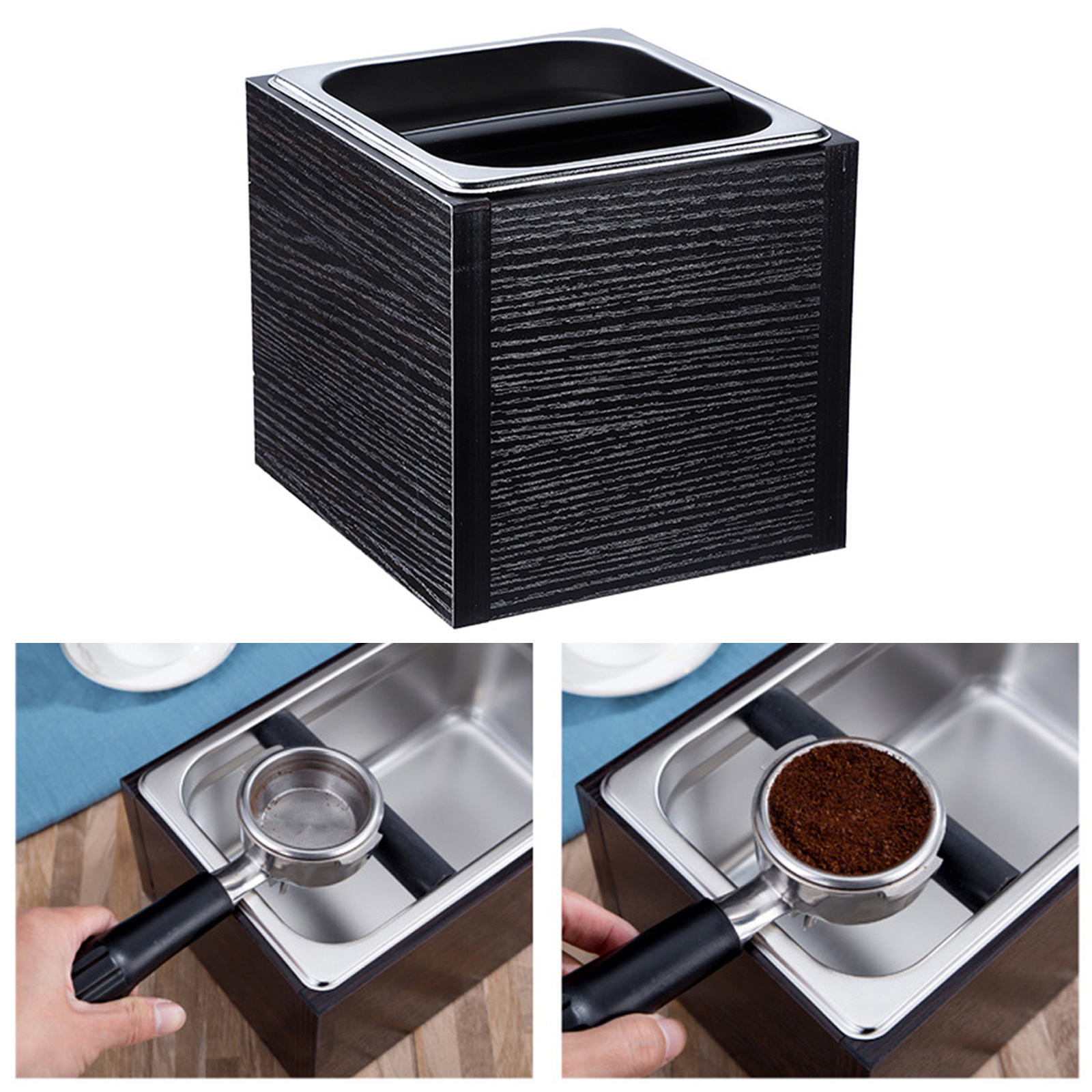 Koffie Klop Doos Rvs Koffie Residu Emmer Voor Barista Tools Melk Thee Winkel