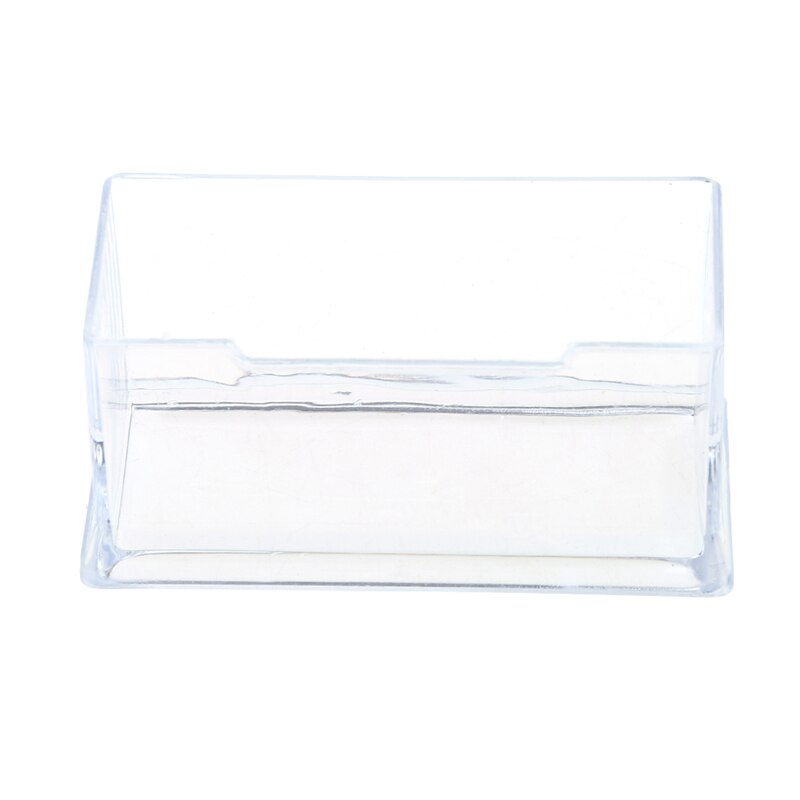 Clear Business Card Holder Acrylic Plastic Display Stand Rack Desktop Office WXTA